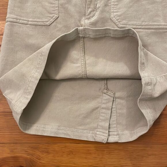Merrell Tan Khaki Corduroy Straight Short Skirt Womens 6 Casual - Picture 4 of 11